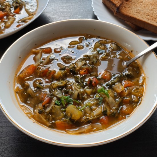 Vegan cabbage soup