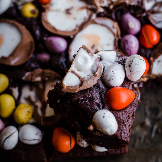 Easter Egg Brownies