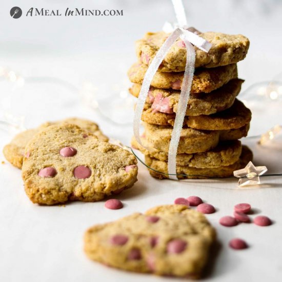 Ruby Cacao Chip Valentine Cookies