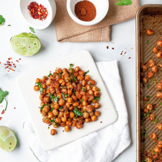 Chili Lime Roasted Chickpeas