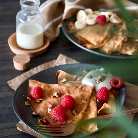 Healthier Vegan Crepes