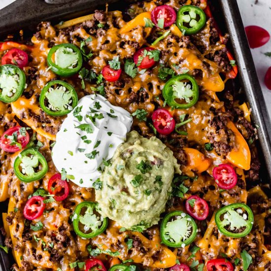 Loaded Bell Pepper Nachos