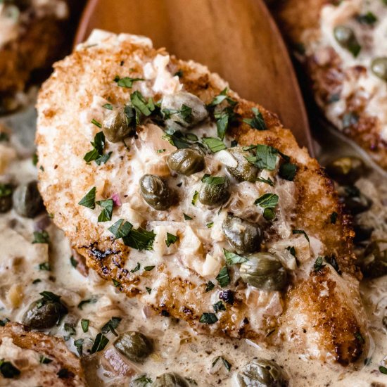 Keto Creamy Chicken Piccata