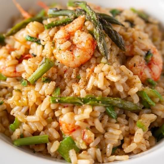 Pressure Cooker Shrimp Risotto