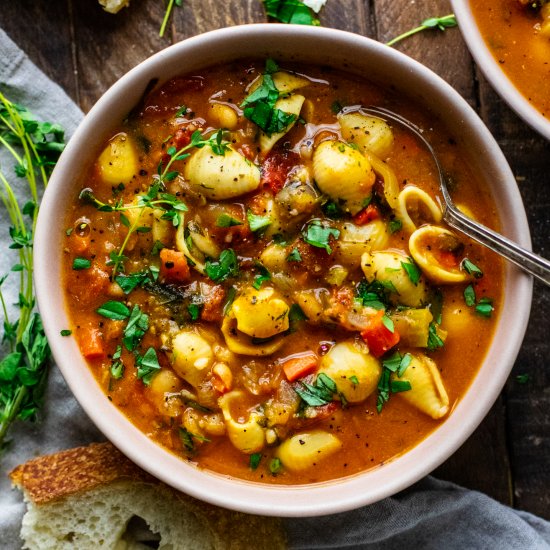 Vegetarian Pasta e Fagioli