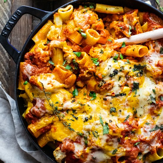 Baked Rigatoni & Roasted Vegetables