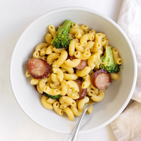 One Pot Sausage and Broccoli Pasta