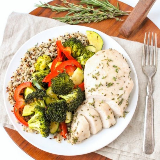 Garlic Sheet Pan Chicken & Veggies