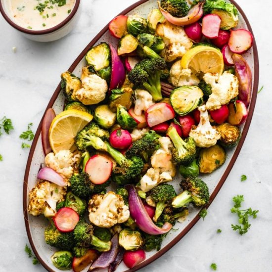 Air Fried Vegetables Snack Platter