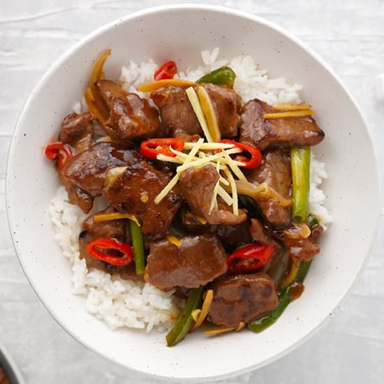 GINGER BEEF STIR FRY