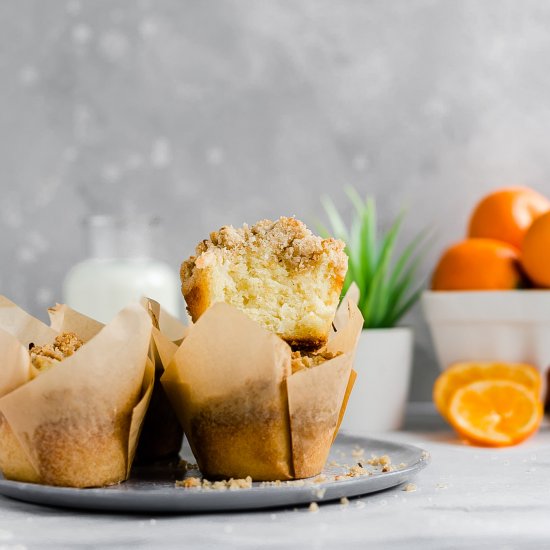 Coconut Orange Crumb Muffins