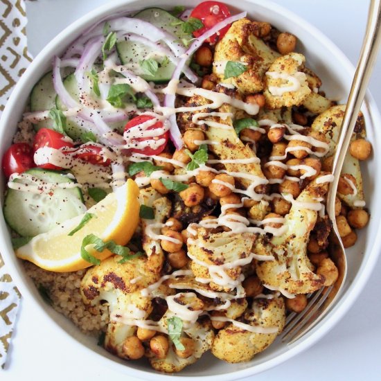 Cauliflower Shawarma Bowls