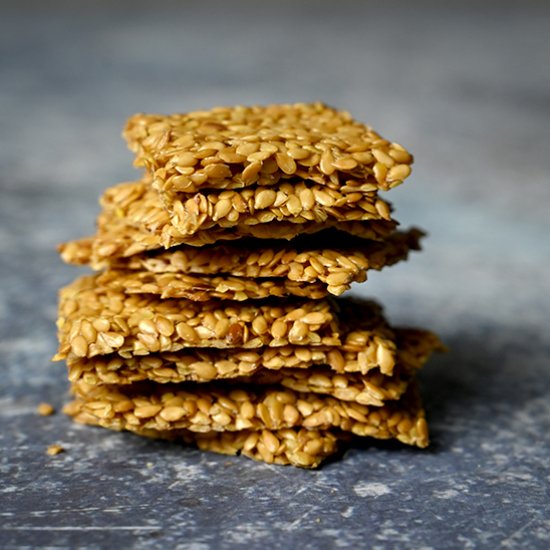 Zero Carb Flax Seed Crackers