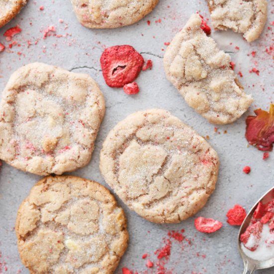 Strawberry White Chocolate Cookies