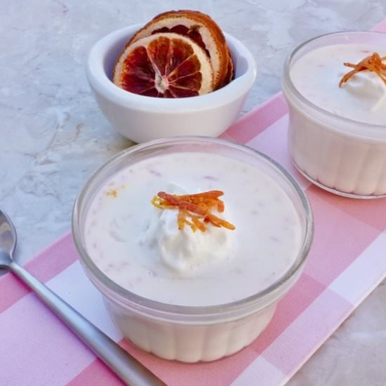 Blood Orange  Panna Cotta