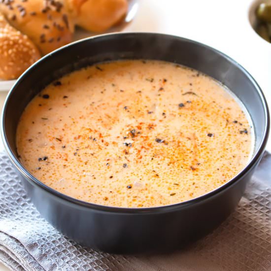 Low Carb Cheeseburger Soup