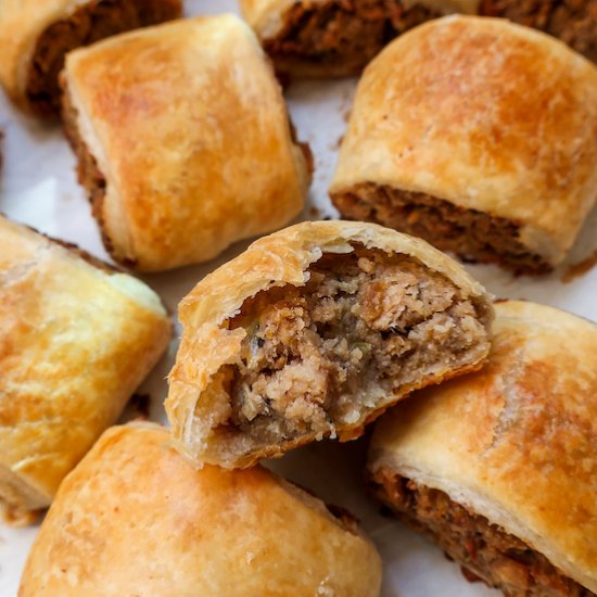 vegan sausage rolls