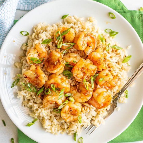 Honey garlic shrimp