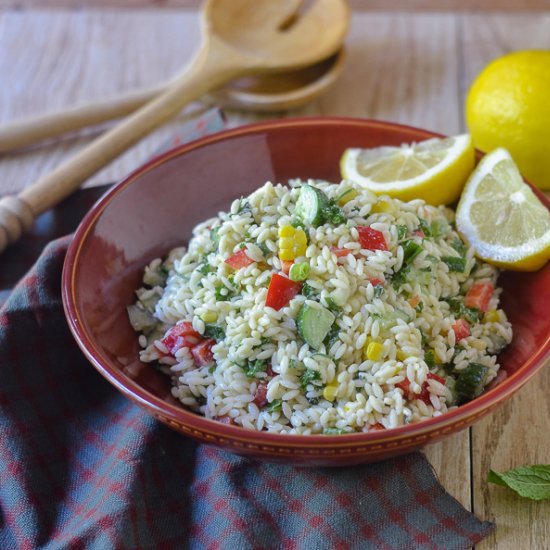 Cucumber Orzo Salad