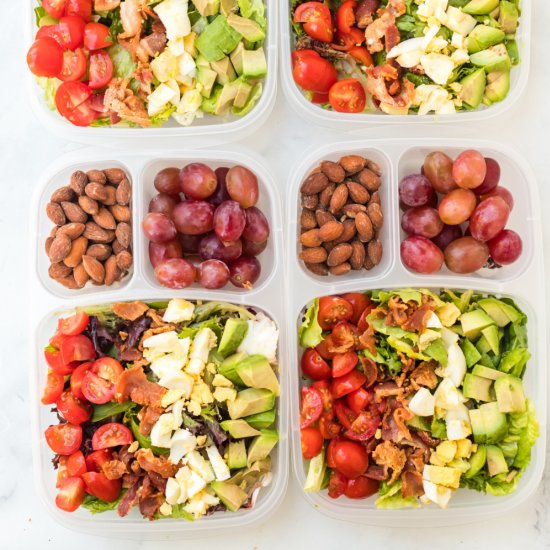 Easy Lunchbox Cobb Salads