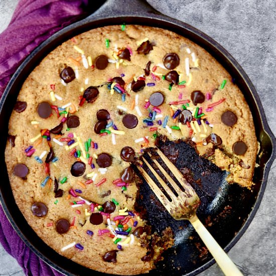 Chocolate Chip Skillet Cookie