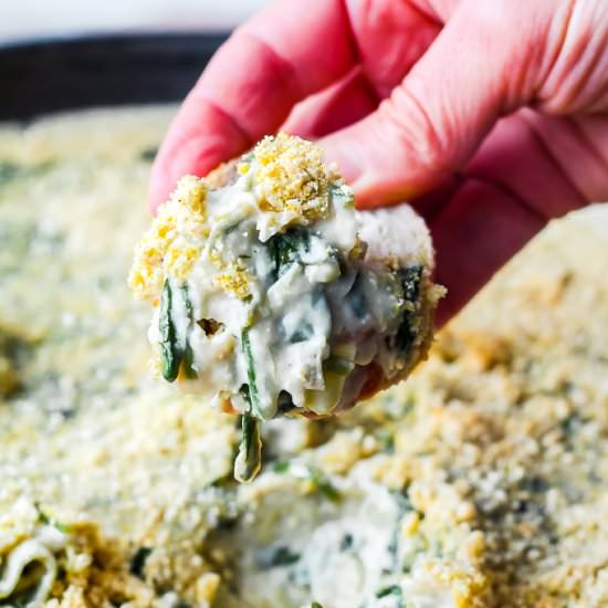 Spinach Artichoke White Bean Dip