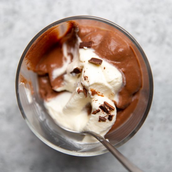 Homemade Dark Chocolate Pudding