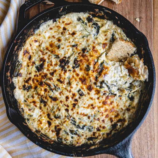 Healthy Spinach Artichoke Dip