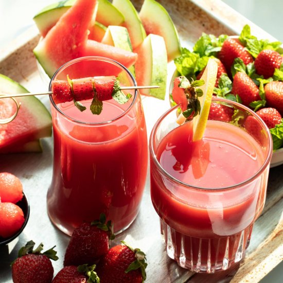 Strawberry Watermelon Juice