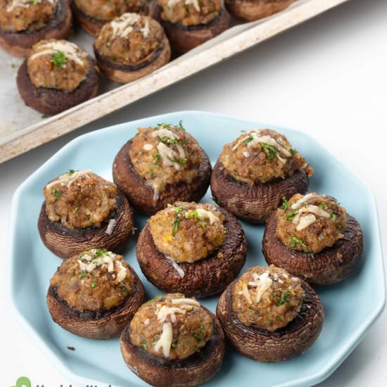 Healthy Stuffed Mushrooms Recipe