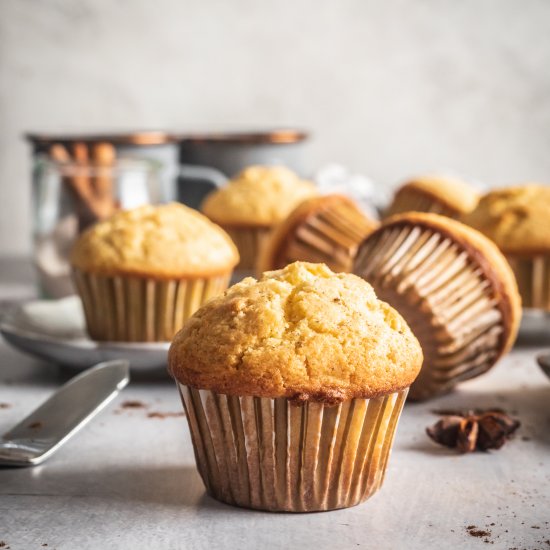 Corn Muffins with Cinnamon Maple