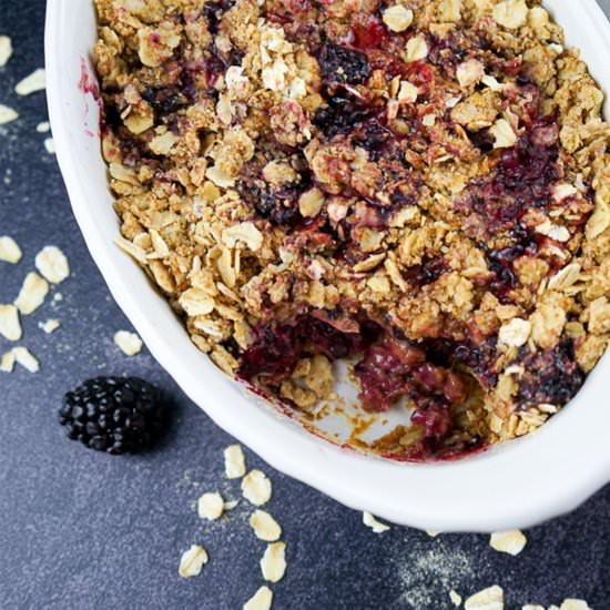 Blackberry Crumble For Two