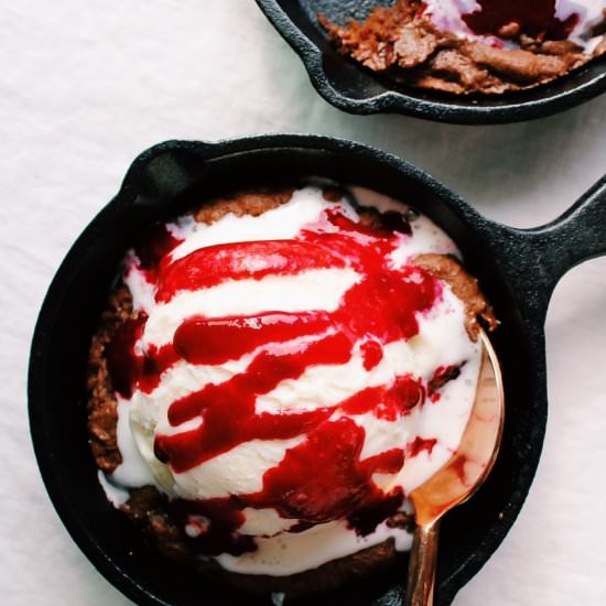 Chocolate Skillet Cookies