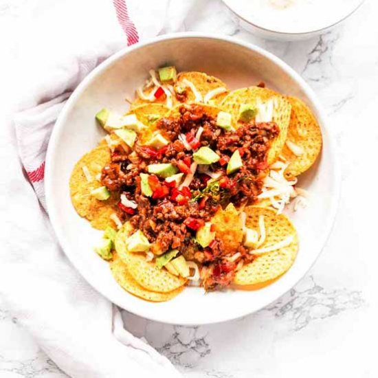 Sloppy Joe nachos