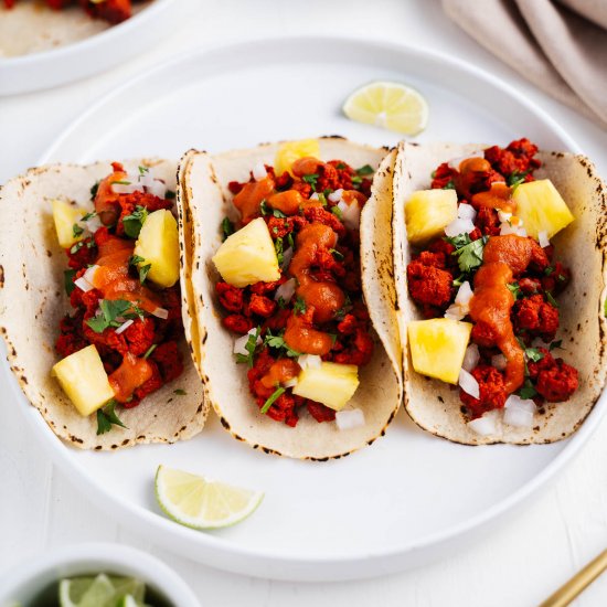 Vegan Tacos Al Pastor