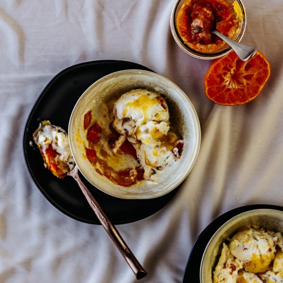 Caramelized Honey Tangerine Froyo