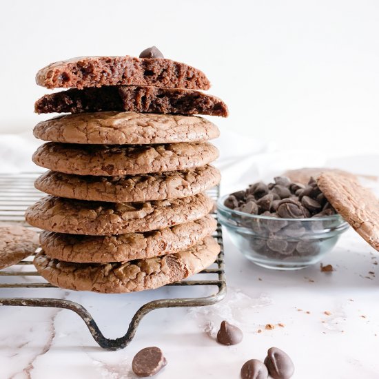 Rye Brownie Cookies