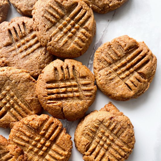 3 Ingredient Flourless PB Cookies