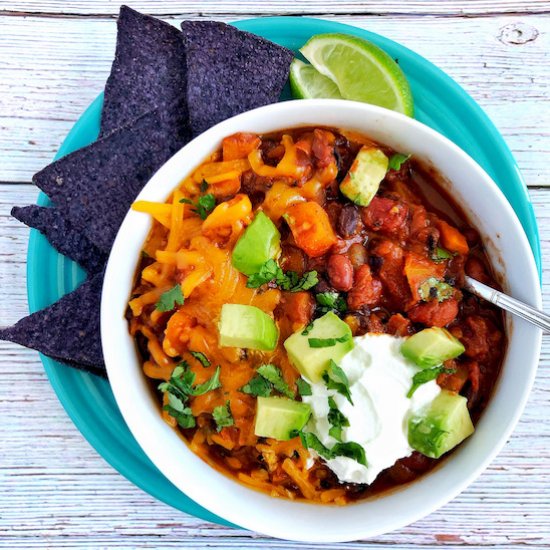 Vegetarian Butternut Squash Chili