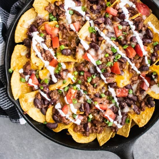 Baked Chili Nachos