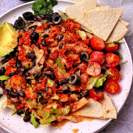 Bulgur wheat  taco salad