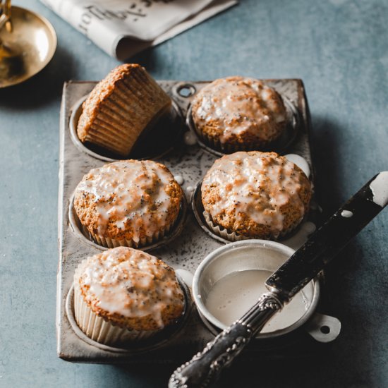 Small Batch Vegan Lemon Muffins