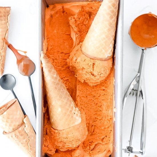 No-Churn Thai Tea Ice Cream