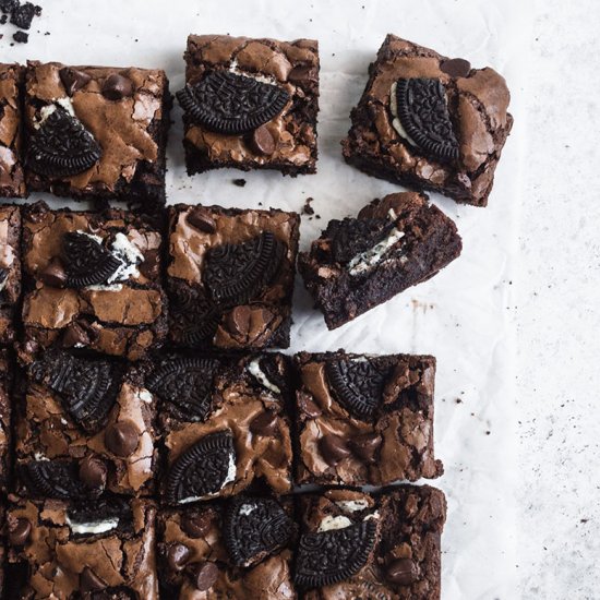 Fudgy Oreo Brownies