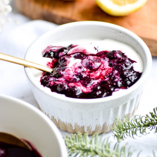 Simple Blueberry Vanilla Compote