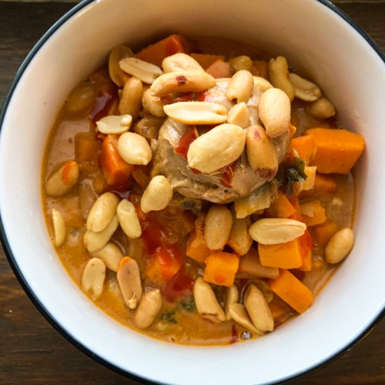 Instant Pot Spicy Peanut Soup