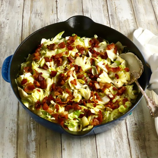 Southern Fried Cabbage with Bacon