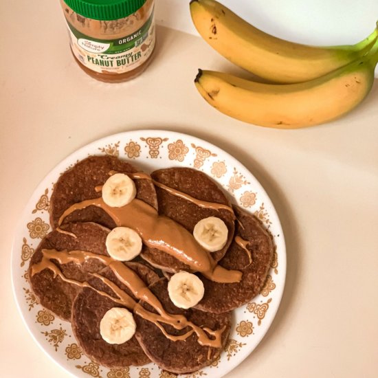 Vegan Banana Bread Protein Pancakes