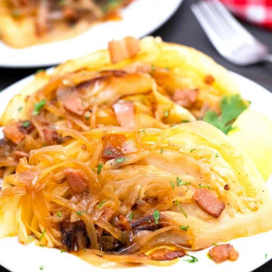 Apple Cider Braised Cabbage