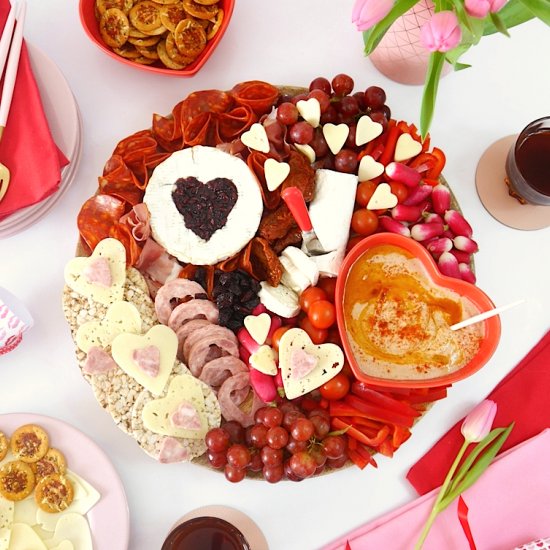 Valentine’s Day Cheese Board